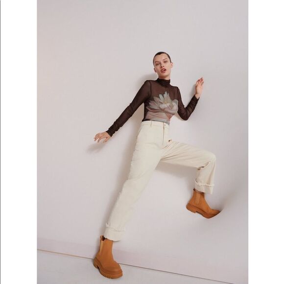 ZARA SOLID COLOR RUBBERIZED ANKLE BOOTS - Picture 2 of 6